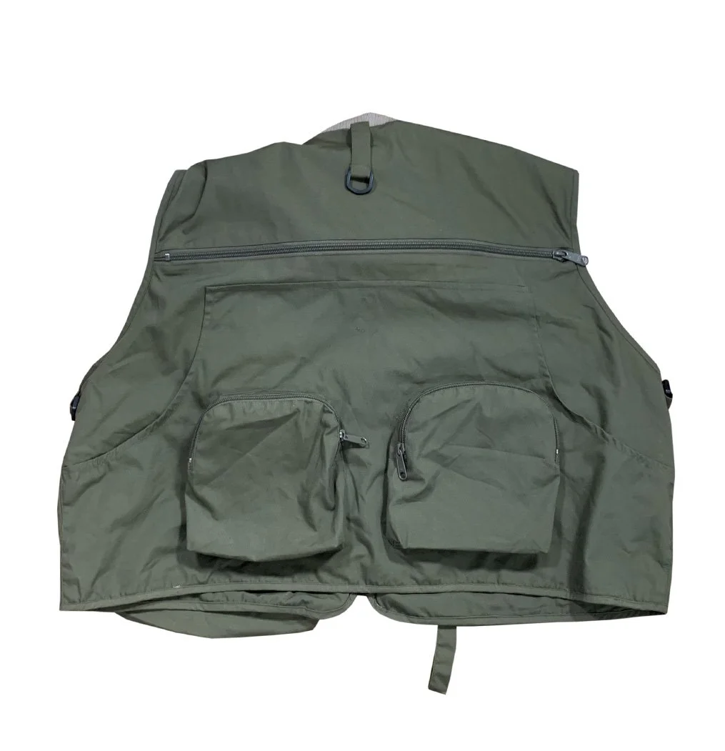 Vintage Orvis Fishing Vest with Hydration Pouch Olive Green